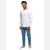 Longsleeve koszulka męska bawełniana z długim rękawem BIAŁA MORAJ